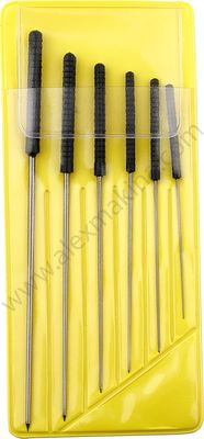 Broaches Smoothing Set Of 6 0.4-1.4 mm