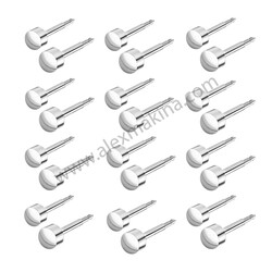 - Çelik Şekilli Kulak Delme Küpesi Yuvarlak 4 mm  - Çelik Şekilli Kulak Delme Küpesi Yuvarlak 4 mm