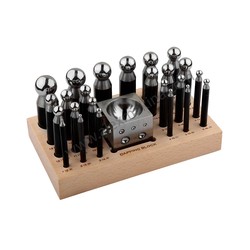 - Dapping Punch Set Of 24 (2,3-25 Mm)  - Dapping Punch Set Of 24 (2,3-25 Mm)