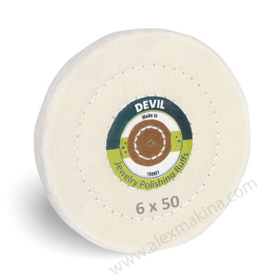 Devil White Polishing Buff 6x50