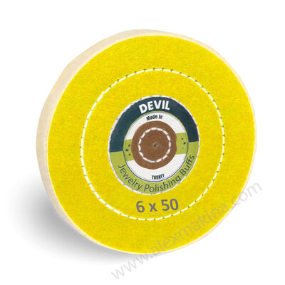 Devil Yellow Polishing Buff 6x50