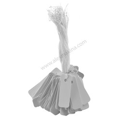  - Drawstring Label White 10 x 25 mm (80 Pcs)