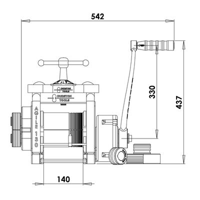 Durston Agile Elite Pink Rolling Mill Combine 140 mm