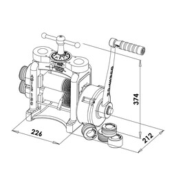 Durston Agile Elite Pink Rolling Mill Combine 140 mm - Thumbnail