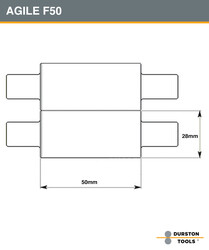 Durston Agile Mini Silindir Astar 50 mm - Thumbnail