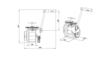Durston Hobby Rolling Mill Flat 80 mm