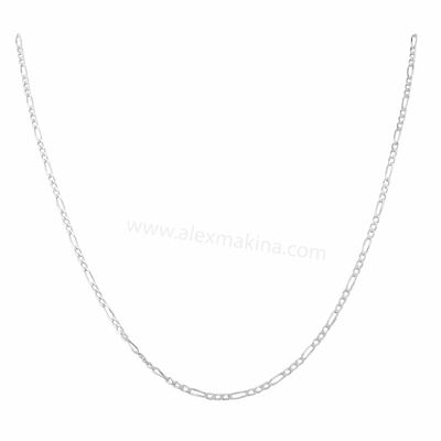 Figaro 3+1 Sterling Silver Chain 2,0 mm