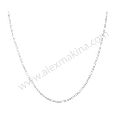 Figaro 3+1 Sterling Silver Chain 1,75 mm