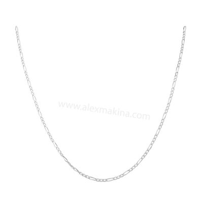 Figaro 3+1 Sterling Silver Chain 1,8 mm