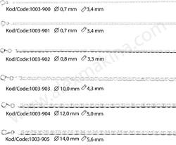 Forsa Marinar Sterling Silver Chain 2,6 mm - Thumbnail