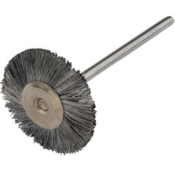 ROFALD - Heluk Mandrenli Yuvarlak Beyaz Düz Tel Fırça 22 mm ROFALD - Heluk Mandrenli Yuvarlak Beyaz Düz Tel Fırça 22 mm