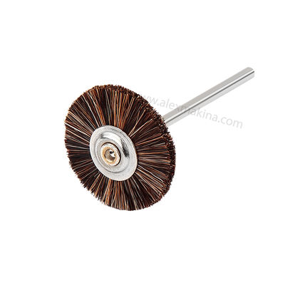 Heluk Mounted Round Brown Soft 22 mm