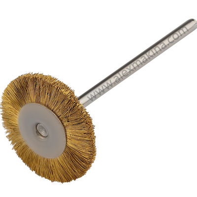 Heluk Mounted Round Flat Yellow Brass 19 mm