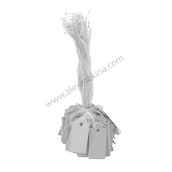  - İpli Etiket Beyaz 10 x 15 mm (80 Adet)
