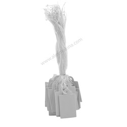  - İpli Etiket Beyaz 15 x 20 mm (80 Adet)