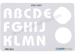  - Metal Clay Template Alpha Shapes 2 Pcs