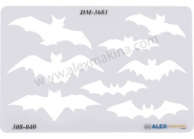 Metal Clay Template Bat