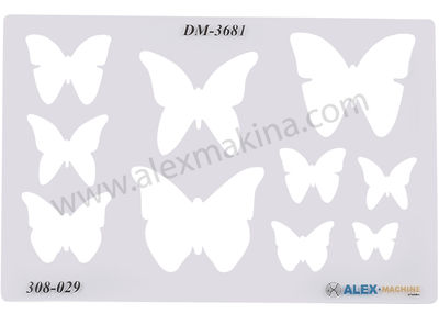 Metal Clay Template Butterfly 1