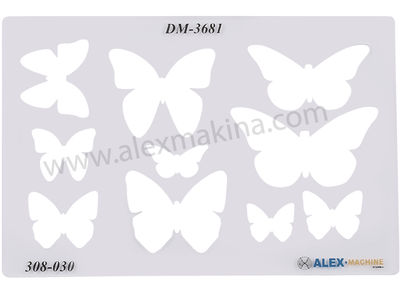 Metal Clay Template Butterfly 2