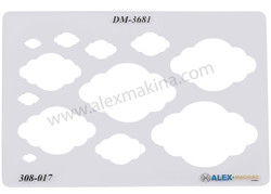  - Metal Clay Template Cloud