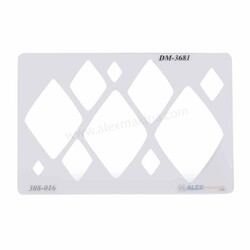  - Metal Clay Template Diamond