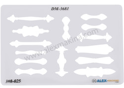  - Metal Clay Template Fancy Balls