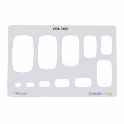 - Metal Clay Template Fat Ractangles  - Metal Clay Template Fat Ractangles