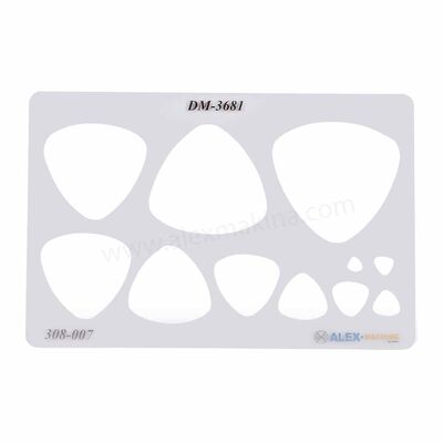 Metal Clay Template Fat Triangle