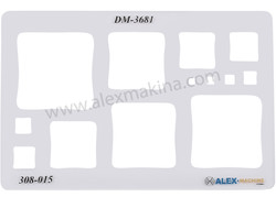 - Metal Clay Template Funky Squares  - Metal Clay Template Funky Squares