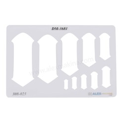  - Metal Clay Template Gothic Keyhole