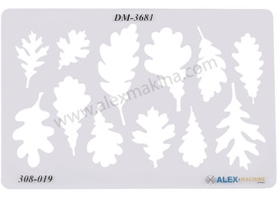 Metal Clay Template Oak Leaves 1