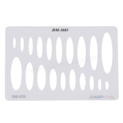  - Metal Clay Template Oval