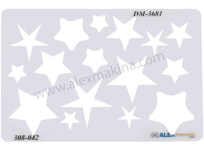 Metal Clay Template Stars