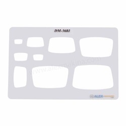 - Metal Clay Template Tapered Ractangles  - Metal Clay Template Tapered Ractangles