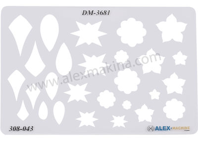 Metal Clay Template Teardrops 2