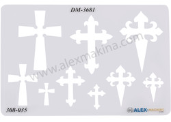  - Metal Clay Template Cross 1
