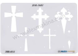 - Metal Kil Şablonu Haç 2D 2  - Metal Kil Şablonu Haç 2D 2