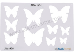 - Metal Kil Şablonu Kelebek 1  - Metal Kil Şablonu Kelebek 1