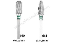 Mustar Carbide Bur Straight Cut Coarse - Thumbnail