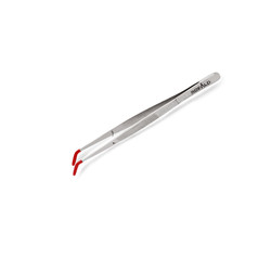  - Nylon Tips Curved Tweezer Short