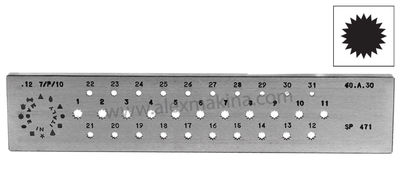 Omo Drawplate 20 Line 3-6 Mm (7/P/20)