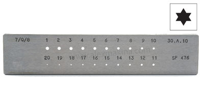 Omo Drawplate 6 Line 1-3 Mm (7/Q/6)