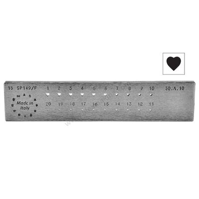 Omo Drawplate Heart 1-3 Mm (149/F)