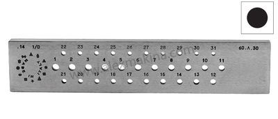 Omo Drawplate Round 1-7 Mm (100JA)