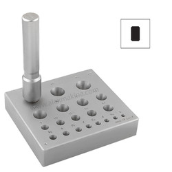 Omo - Omo Bezel Block With Punch Cracked Rectangle (%66) 17° (10/SK2/BIG) Omo - Omo Bezel Block With Punch Cracked Rectangle (%66) 17° (10/SK2/BIG)