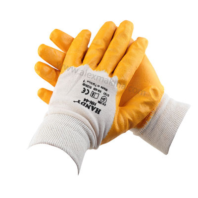 Orange Painted Gloves