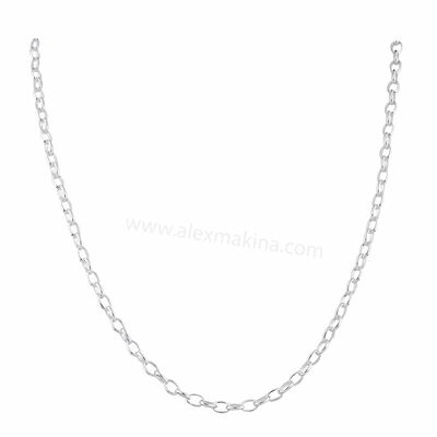 Oval Rolo Sterling Silver Chain 4,0 mm