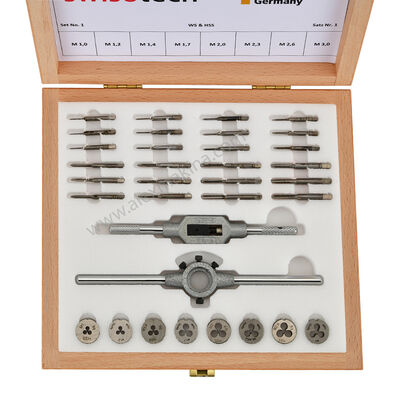 Professional Tap and Die Set 1,00 - 3,00 mm