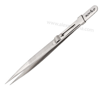 Rofald White Locked Diamond Tweezer