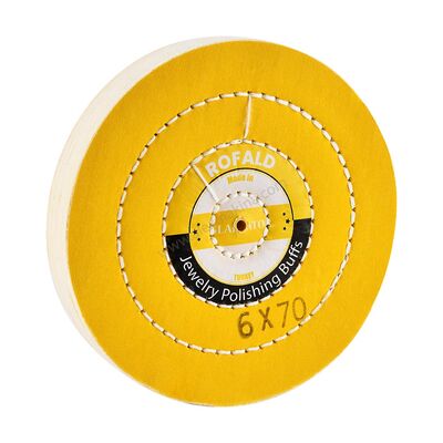 Rofald Yellow Polishing Buff 6 x 70